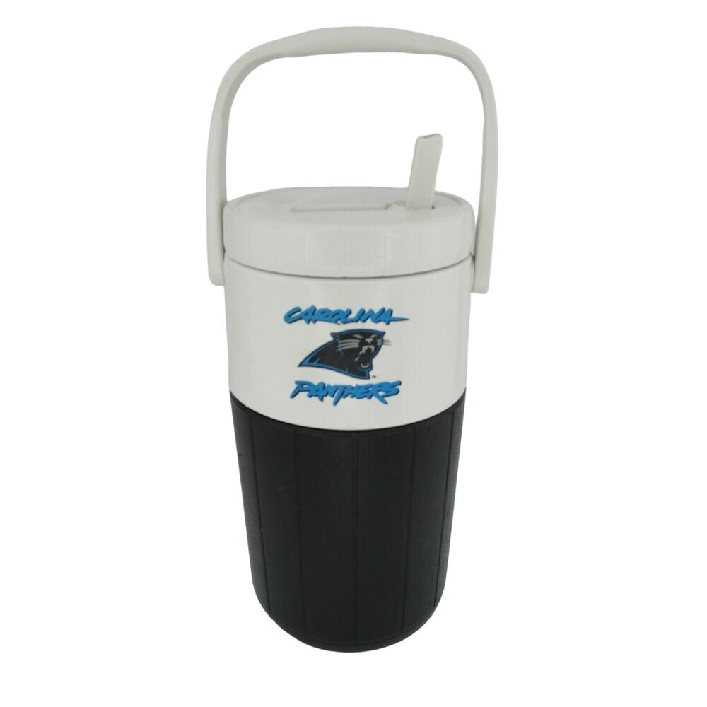 Vintage 1995 Carolina Panthers Coleman Beverage Cooler Belk approx. 1/2 Gallon